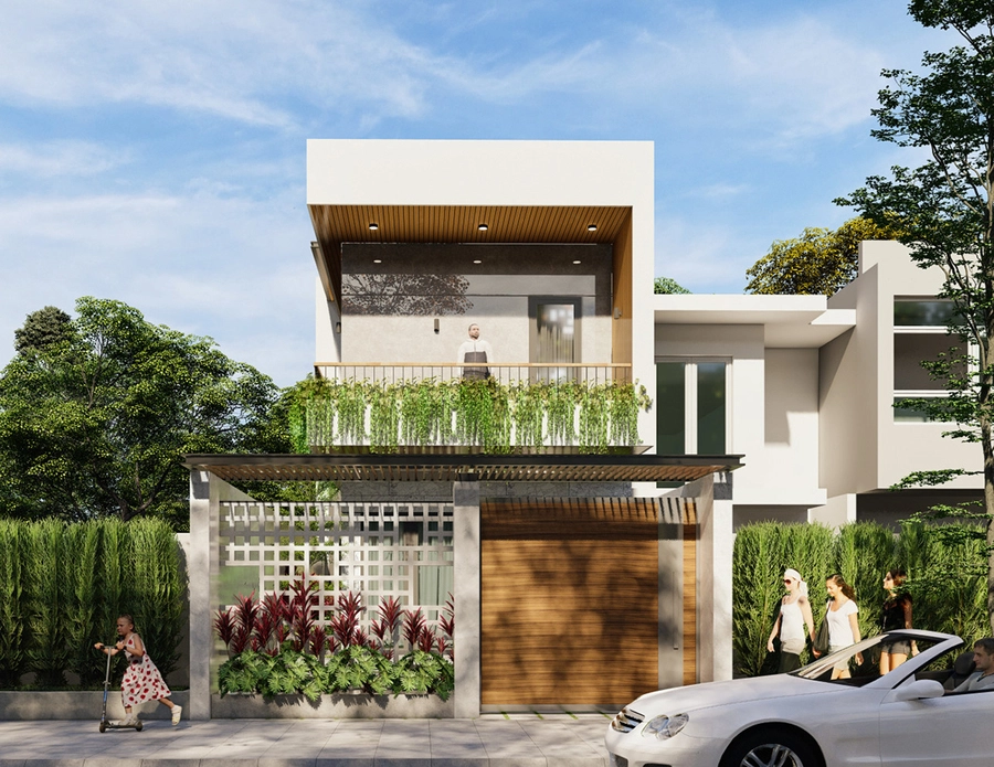 Mẫu nhà phố 2 tầng hiện đại, sang trọng tiện nghi được yêu thích nhất